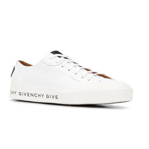 2024新作限定人気【ジバンシィ偽物 GIVENCHY】レザー テニス ライトロー スニーカー White