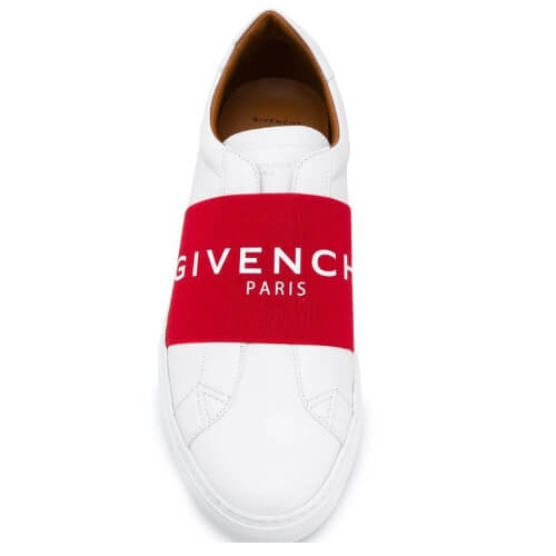 2024新作限定人気 ジバンシィコピー GIVENCHY PARIS レザー ウェビング スニーカー