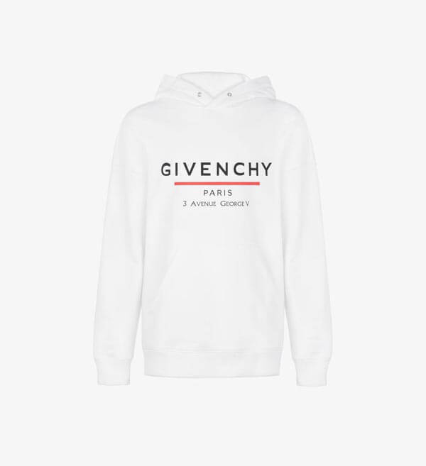 新作20AW☆ジバンシィコピー GIVENCHYラベル★フード付きロゴ入りコットンパーカー