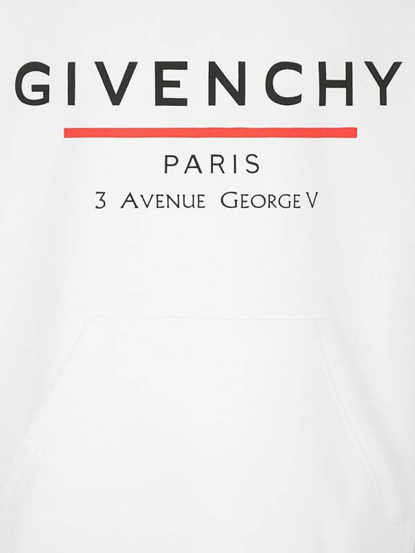 新作20AW☆ジバンシィコピー GIVENCHYラベル★フード付きロゴ入りコットンパーカー