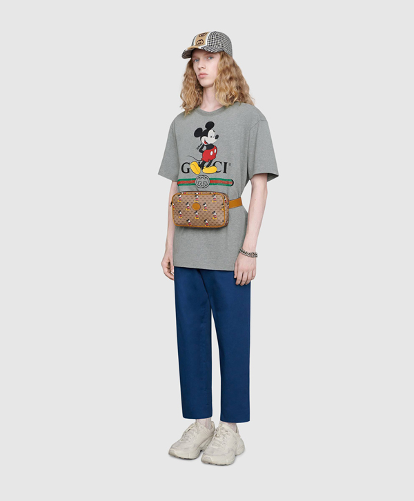 ミッキー 偽物 2020年春夏新作 DISNEY x グッチ ディズニー x グッチ偽物 ベルトバッグ belt bag 602695 HWUBM 8559