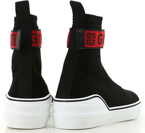 2020最新/限定 ジバンシィコピー スニーカーGIVENCHY 4G WEBBING KNITTED MID SNEAKERS