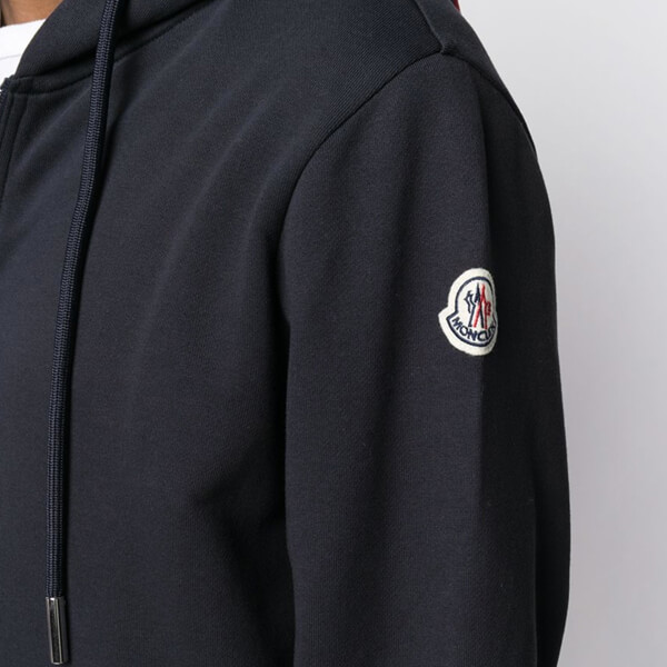 MONCLER モンクレール 偽物 ロゴ パーカー ジップ スウェット