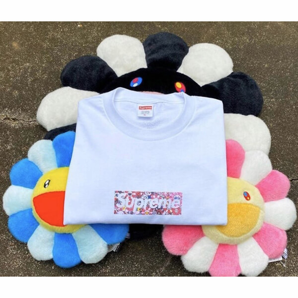 日本未発売【シュプリーム x 村上隆】シュプリーム supreme t シャツ 偽物 COVID-19 RELIEF BOX LOGO TEE