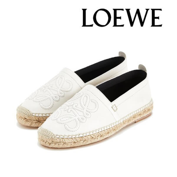 【ロエベ】ロエベ シューズ 偽物☆anagram espadrille アナグラムエスパドリーユ 453.10.346