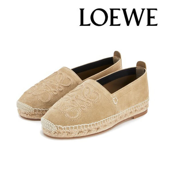 【ロエベ】ロエベ シューズ 偽物☆anagram espadrille アナグラムエスパドリーユ 453.10.346