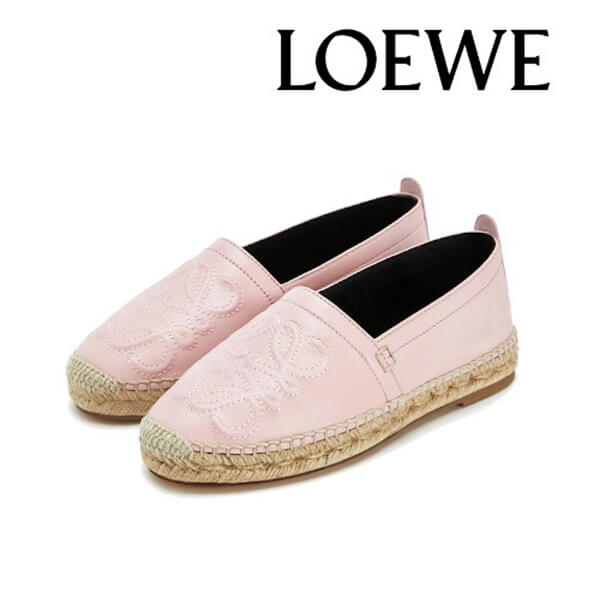 【ロエベ】ロエベ シューズ 偽物☆anagram espadrille アナグラムエスパドリーユ 453.10.346