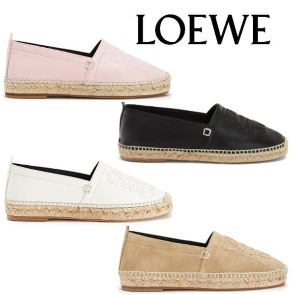 【ロエベ】ロエベ シューズ 偽物☆anagram espadrille アナグラムエスパドリーユ 453.10.346