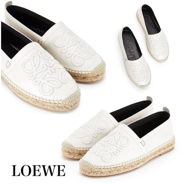 【ロエベ】ロエベ シューズ 偽物☆anagram espadrille アナグラムエスパドリーユ 453.10.346