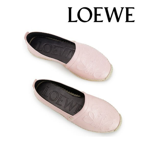 【ロエベ】ロエベ シューズ 偽物☆anagram espadrille アナグラムエスパドリーユ 453.10.346