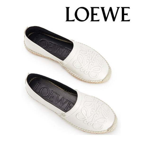 【ロエベ】ロエベ シューズ 偽物☆anagram espadrille アナグラムエスパドリーユ 453.10.346