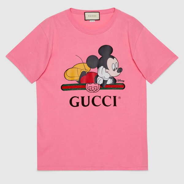 限定コラボ グッチ×Disney★2020SS★グッチ Tシャツ 偽物 ミッキーマウス★2色 492347 XJB7W 9756