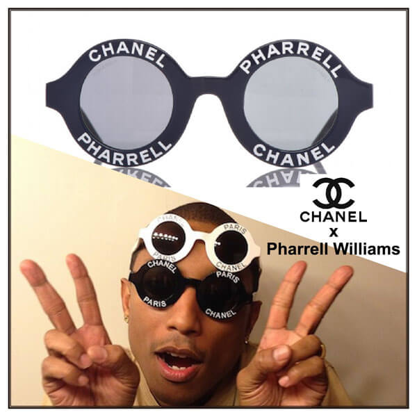 【レア】シャネル サングラス コピー シャネル × PHARRELL WILLIAMS ラウンドサングラス ブラック