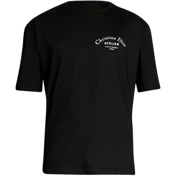 “Christian ディオール Atelier”ディオール Tシャツ コピー ロゴ*Tシャツ＊Black 863J621I0533_C980