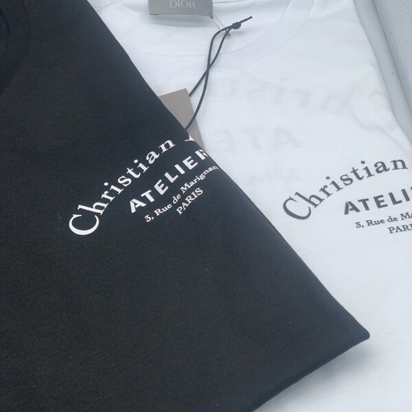 “Christian ディオール Atelier”ディオール Tシャツ コピー ロゴ*Tシャツ＊Black 863J621I0533_C980