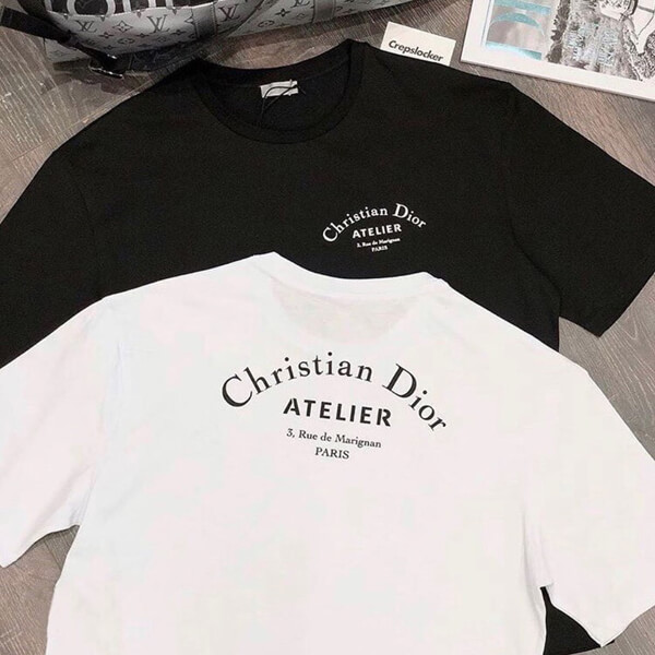 “Christian ディオール Atelier”ディオール Tシャツ コピー ロゴ*Tシャツ＊Black 863J621I0533_C980