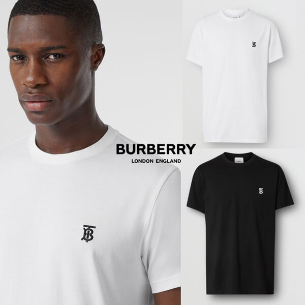 BURBERRY バーバリー Tシャツ コピー  モノグラム Motif Cotton T-shirt Tシャツ