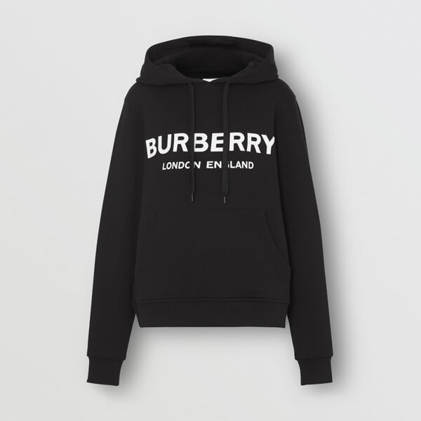 BURBERRY バーバリー トレーナー コピー ロゴプリント コットン オーバーサイズ フーディー