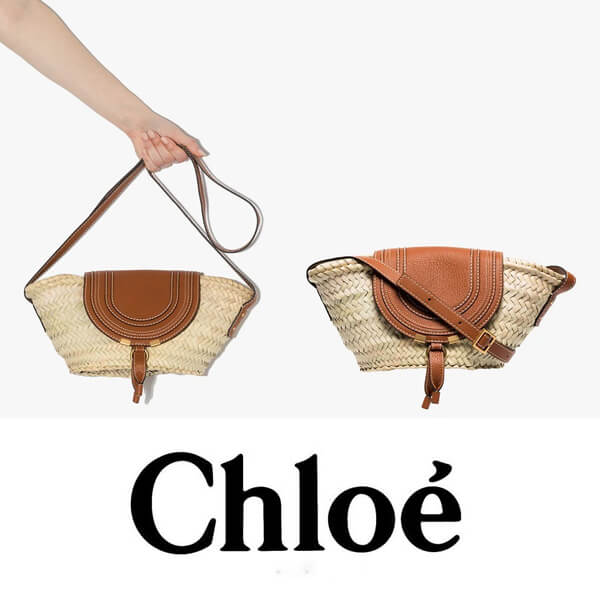 CHLOE Marcie クロエ かごバッグ コピー スモール ストロー ショルダーバッグ