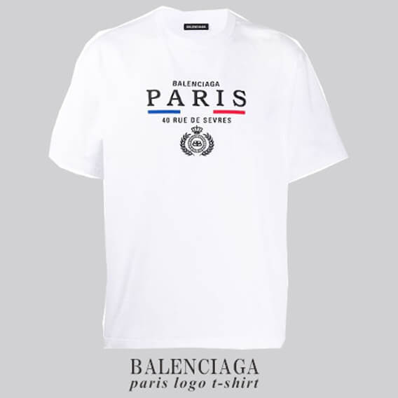 【バレンシアガ】バレンシアガ Tシャツ コピー paris logo t-shirt