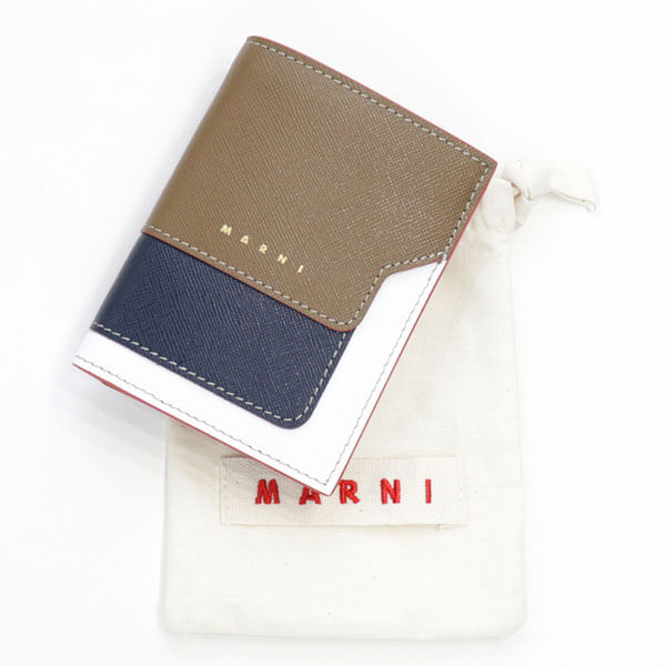 MARNI マル二 財布 コピー サフィアーノ ミニ財布 ウォレット 豆財布 PFMOQ14U21 LV520 Z320R