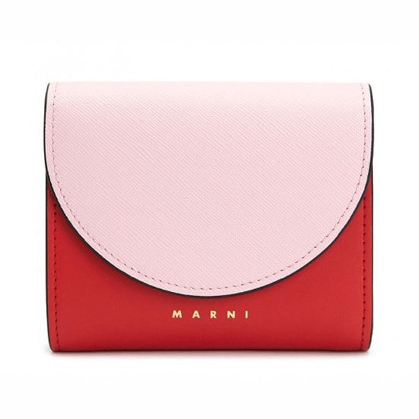 ★MARNI マル二 財布 コピー★バイカラー バイフォールドウォレット 全4色 PFMO0004Q2 LV589