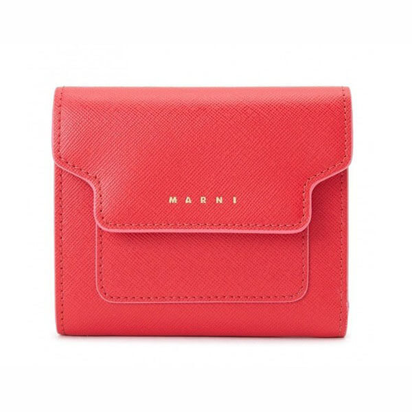 ★MARNI マル二 財布 コピー★ SAFFIANO レディース 半財布☆大人気 PFMO0024U3 LV520 Z302C