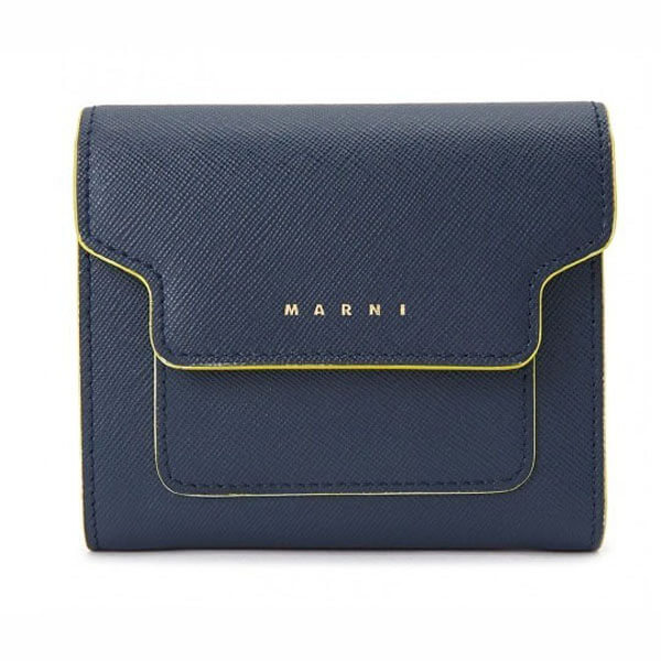 ★MARNI マル二 財布 コピー★ SAFFIANO レディース 半財布☆大人気 PFMO0024U3 LV520 Z302C