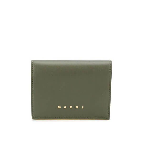 *MARNI マル二 財布 コピー*カーフレザーフォールドオーバーウォレット PFMO0021Y0LV589