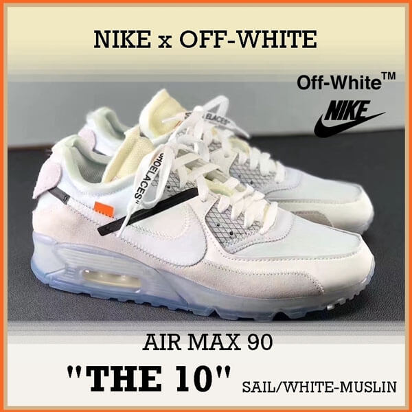 ナイキ オフ ホワイト スニーカー コピー 大人気★数量限定 ナイキ ランニングシューズ【OFF-WHITE X ナイキ】AIR MAX 90 THE TEN