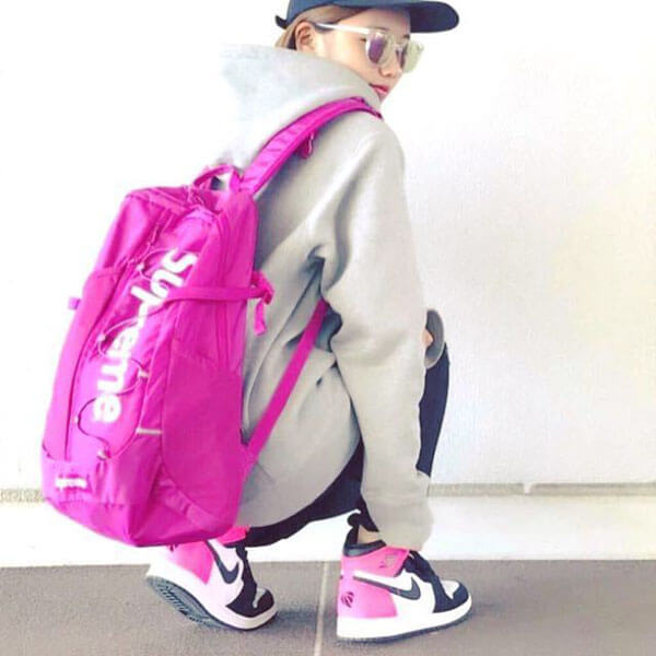 シュプリーム 偽物リュック シュプリーム 偽物 SS17 バッグパック Backpack (ピンク)