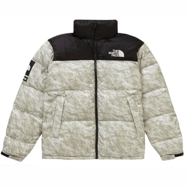 シュプリーム 偽物 シュプリーム The North Face Paper Print Nuptse Jacket