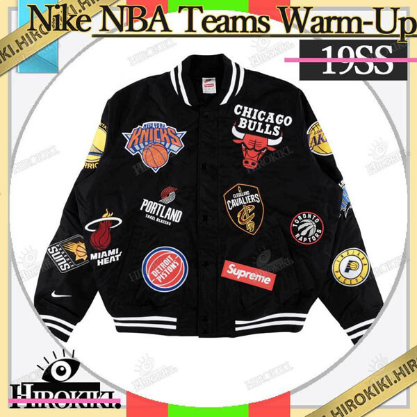 シュプリーム ナイキ コピー エヌビーエー チーム ウォーム アップ ジャケット シュプリーム × ナイキ NBA Teams Warm-Up Jacket ナイキ Black