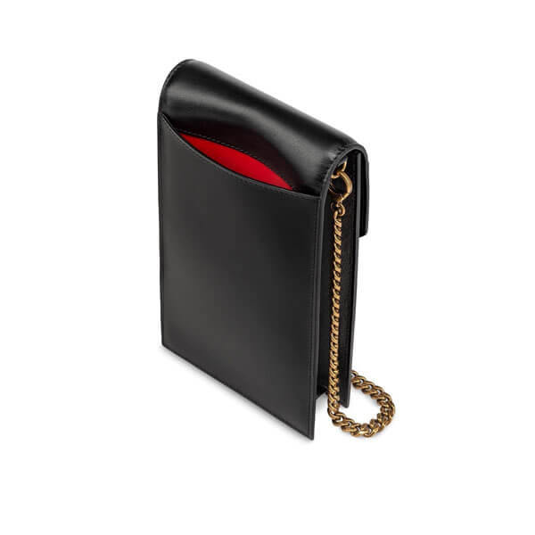 クリスチャン ルブタン スマホケース コピー Christian Louboutin Elisa Phone Pouch/レザー/ロゴ