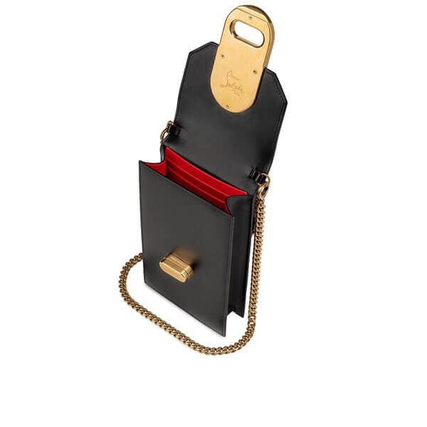 クリスチャン ルブタン スマホケース コピー Christian Louboutin Elisa Phone Pouch/レザー/ロゴ