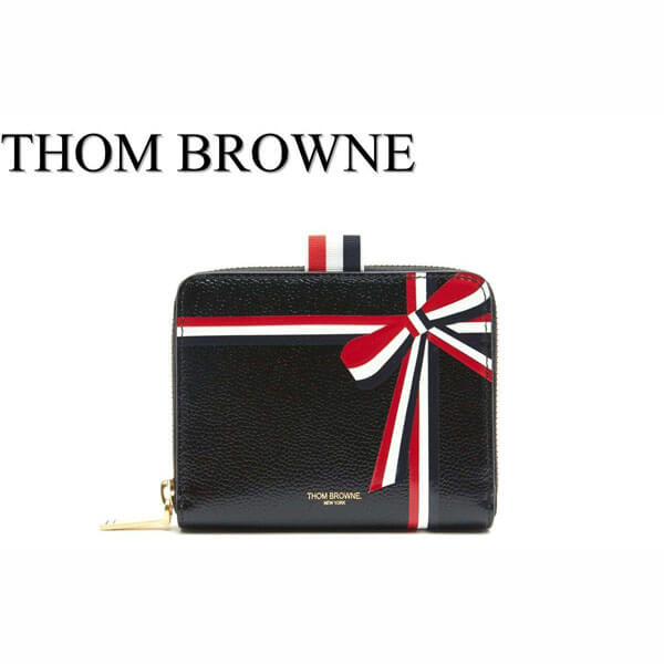 トムブラウン 財布 コピー THOM BROWNE リボンアクセント小銭入れ・財布