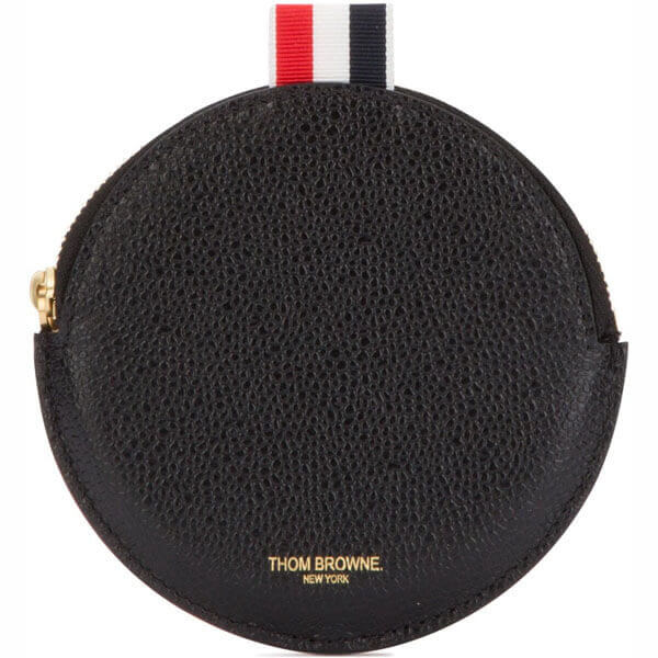 トムブラウン コインケース コピー 小銭入れ THOM BROWNE☆BLACK LEATHER COIN CASE FAW070A00198 001