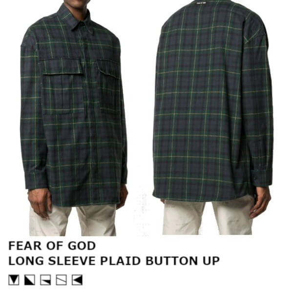 FEAR OF GOD(フィアオブゴッド シャツ コピー ) オーバーサイズ チェックシャツ 6H192006FLP