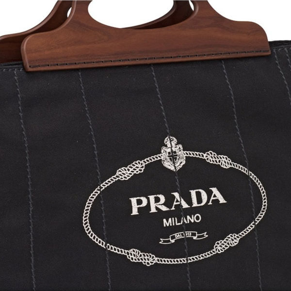 プラダ キャンバストート コピー 新作＊PRADA＊ コットンキャンバスバッグ / 3色カラー 1BG349_2DLA_F0002_V_OOO