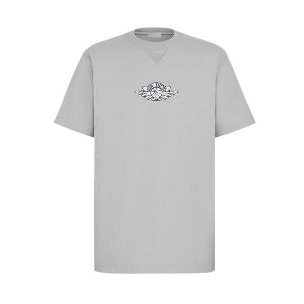 ディオール ナイキ Tシャツ 偽物【ディオール×Jordan】超激レア Air ディオール Wings T-Shirt "Grey"