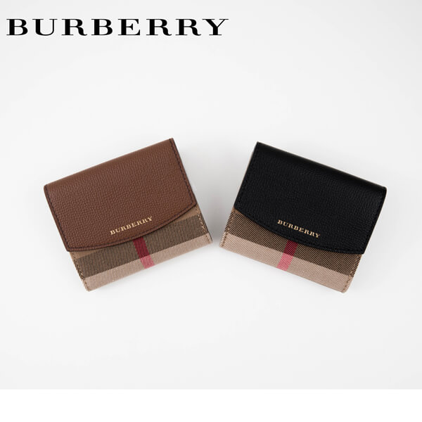 バーバリー 財布 コピー★Burberryアウトレット★ チェック柄 二つ折り財布