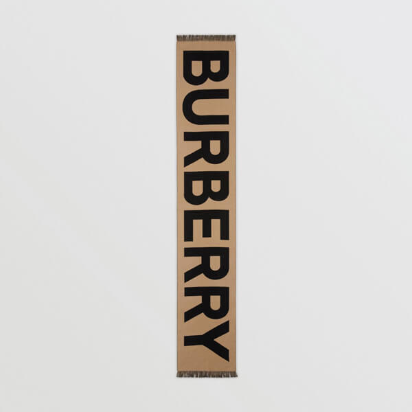 バーバリー マフラー コピー BURBERRY チェック&ロゴ カシミアマフラー