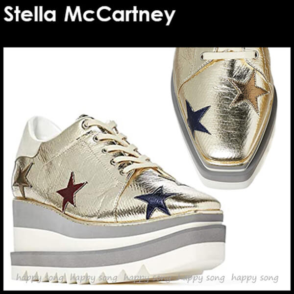 ステラマッカートニー 偽物 エリスシューズ Stella McCartney◆ELYSE プラットフォームスニーカー