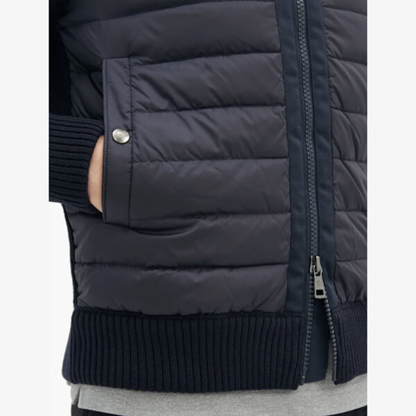 モンクレール ダウン コピー MONCLER モンクレール ニット ダウン フード カーディガン 