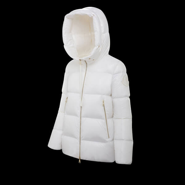 モンクレール 偽物 2020-21AW MONCLER GIVRE FOXファーダウンジャケット ホワイト