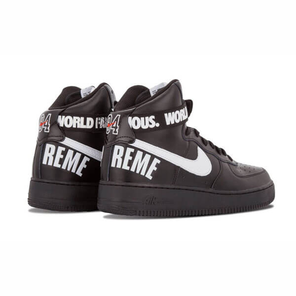 【ナイキ】シュプリーム x ナイキ スニーカー コピー 激レア シュプリーム Air Force 1 High "World Famous Black"