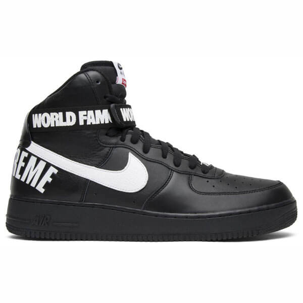 【ナイキ】シュプリーム x ナイキ スニーカー コピー 激レア シュプリーム Air Force 1 High "World Famous Black"