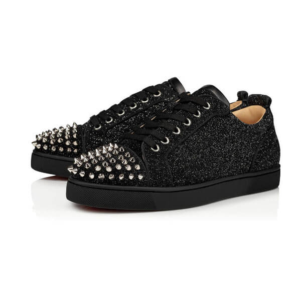 ルブタン スニーカー 偽物◆メンズ◆スニーカー◆【Christian Louboutin Louis Junior Spikes Orlato】 1200388BK65