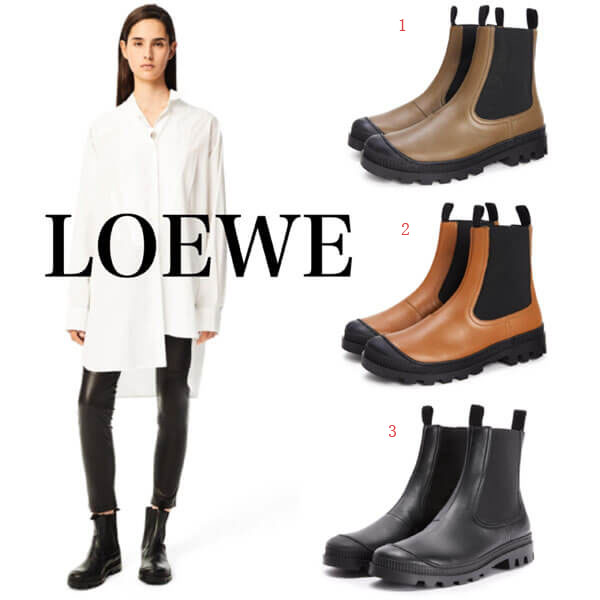 ロエベ ブーツ 偽物 新作【ロエベ】CHELSEA BOOT カーフ サイドゴアブーツ 選べる3色 L815S05X05