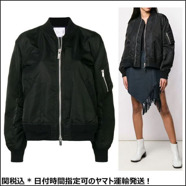 SACAI MA-1 サカイ 偽物 服*ナイロンボンバージャケット